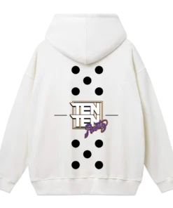 THETENCO RUNTZ DOMINO HOODIE (WHITE)